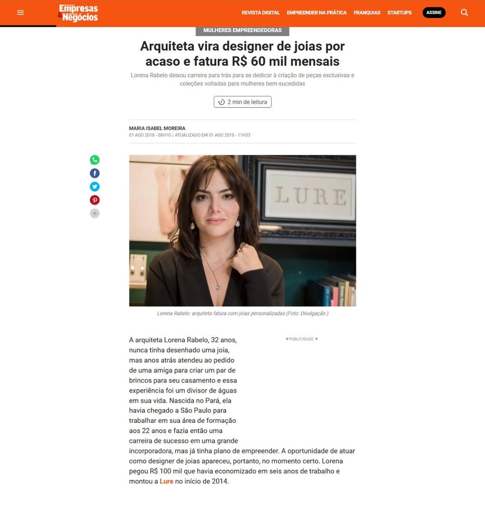 Mídia Espontânea na Pequenas Empresas & Grandes Negócios